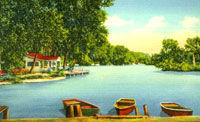 postcard depicting Schimmer's Lake